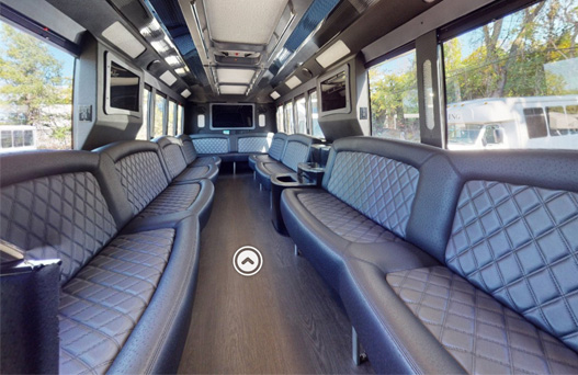 Black SUVs on a highway