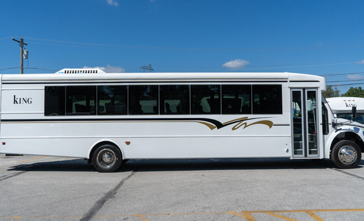 Bus for school field trip transportation