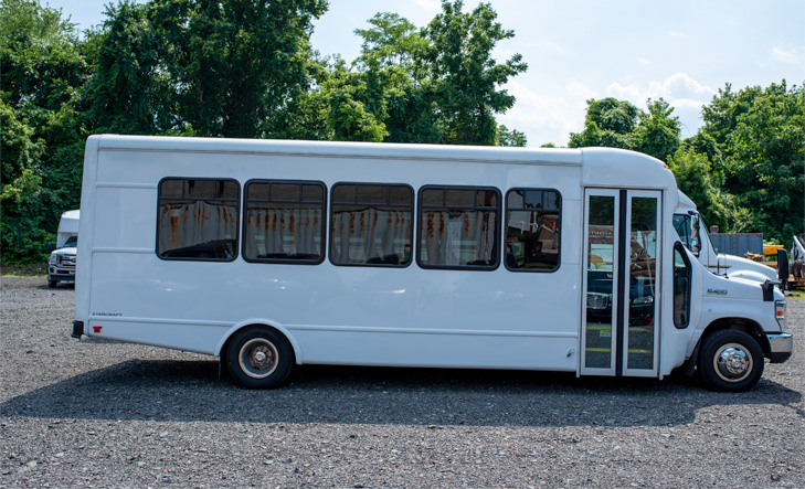 Campus shuttle minibus